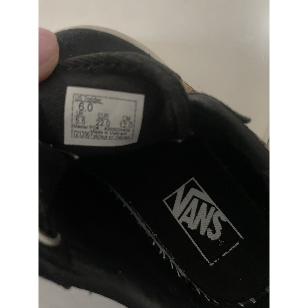 Vans Old Skool Girls Leopard Print Sneakers Shoes Toddler Size 6 Hook And Loop - Picture 6 of 6